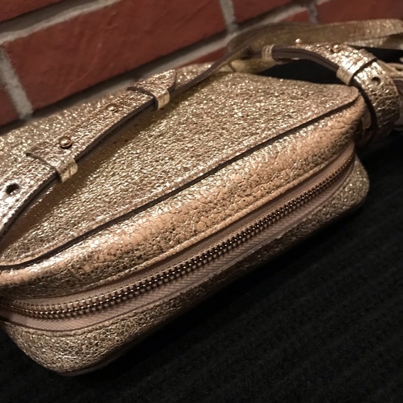 Anya Hindmarch Bags Anya Hindmarch Smiley Face Metallic Gold